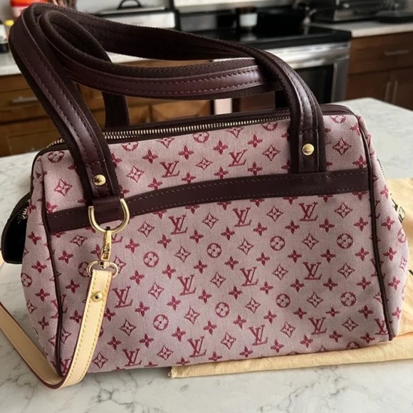 Authentic Louis Vuitton Josephine PM Monogram Mini Lin handbag - Picture 10 of 11